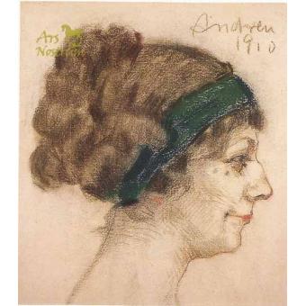 Woman portrait - El sonriure de la Glòria (1910)